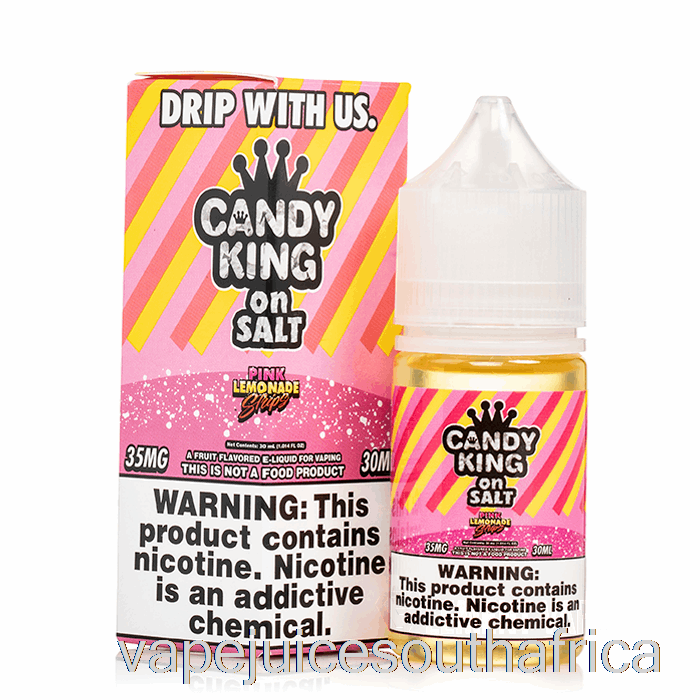 Vape Juice South Africa Pink Lemonade Strips - Candy King Salts - 30Ml 50Mg